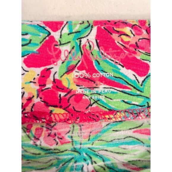 Lilly Pulitzer Spike the Punch Pineapple Print Cassie Tee T Shirt Dress Small - Picture 6 of 6
